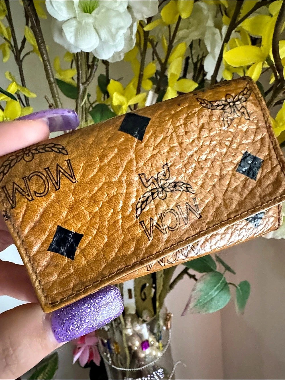 MCM Vintage Visetos 4-Hook Key Case Wallet π©πͺπ©πͺπ©πͺ - Picture 5 of 14